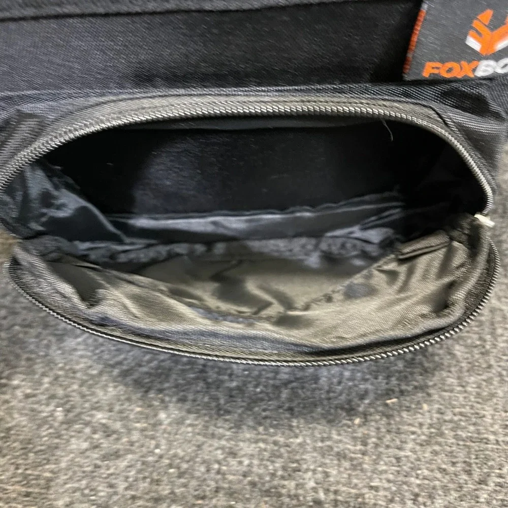 FOXBOX Black Trunk Organizer Cargo Collapsible Mesh Pockets Travel Storage‎ Bag